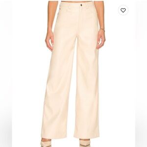 WeWoreWhat Vegan Leather High Rise Dad Pants | Size 28